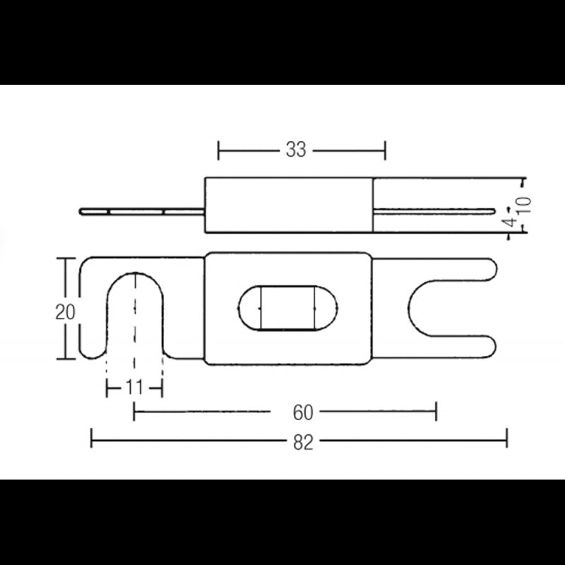 FUSIBILE ANL 125AMP - 3902125 - FORNITURE NAUTICHE ITALIANE