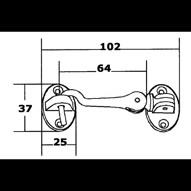 GANCETTO INOX 316 A DOPPIO SNODO - 4848200 - MARINE TOWN