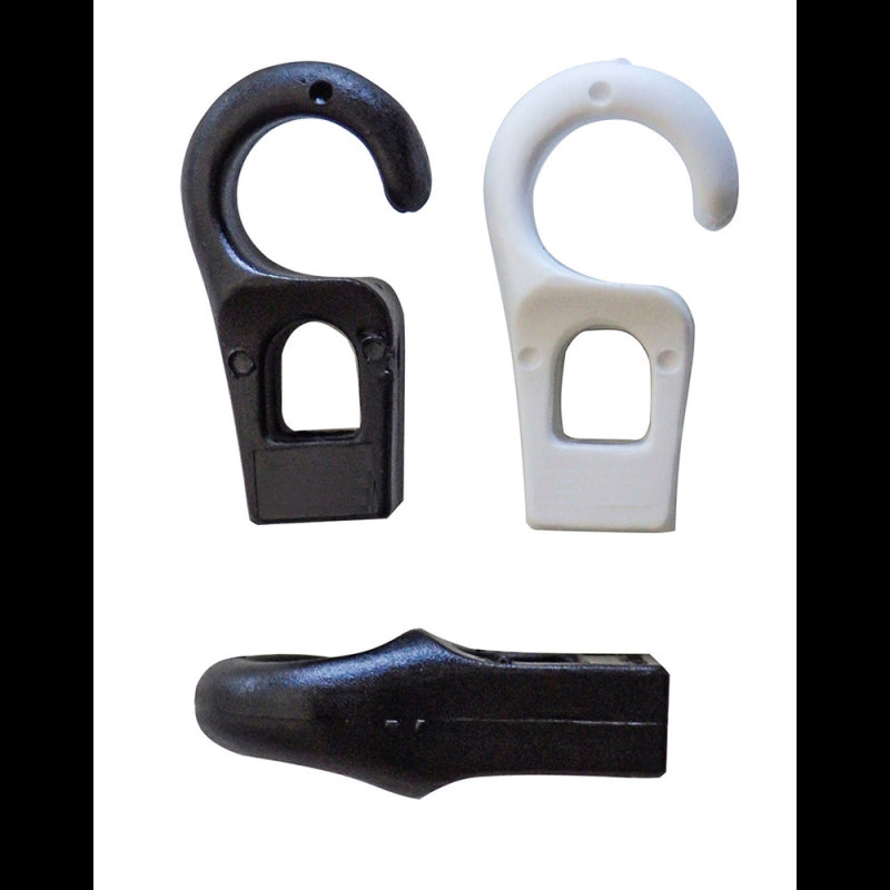 GANCETTO PVC NERO - 0808766N - NUOVA RADE 20 pz