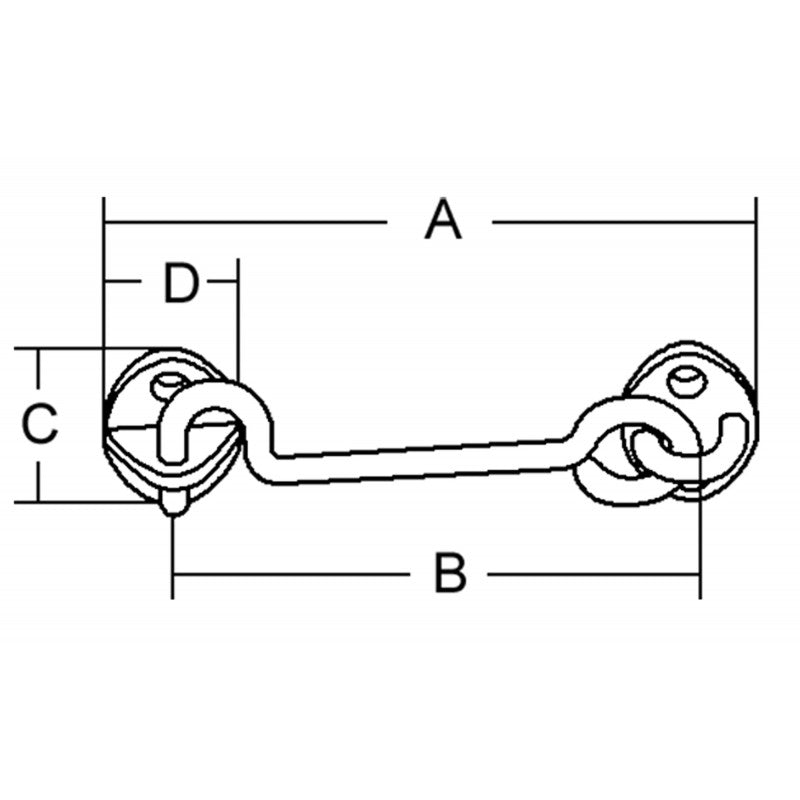 GANCIO FERMAPORTE MM.60 - 4848160 - FORESTI