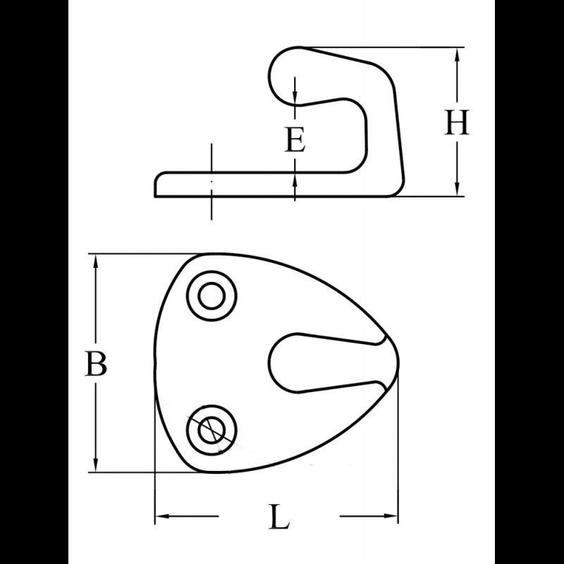 GANCETTO INOX 316 - 4848448 - FORNITURE NAUTICHE ITALIANE