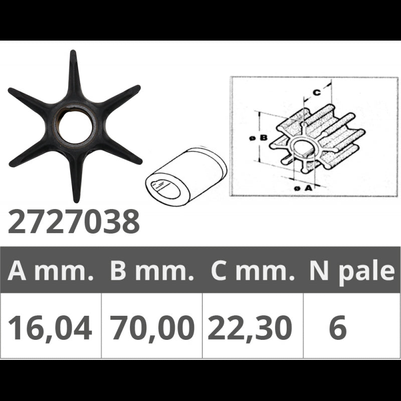 GIRANTE JOHNSON/EV. 2T 40-48-50 HP - 2727038 - FINNORD