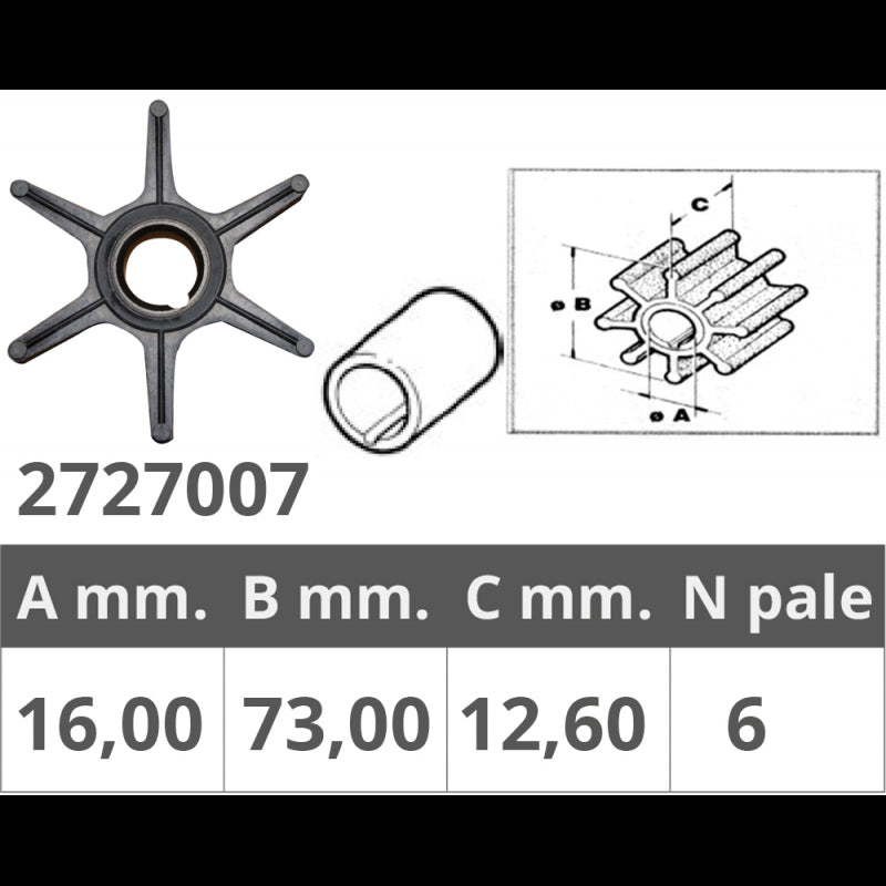 GIRANTE MERCURY 2/4T 18-50 HP - 2727007 - FINNORD