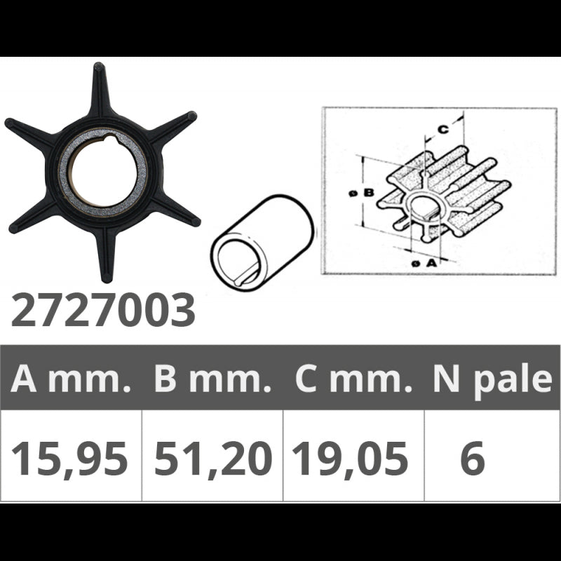 GIRANTE MERCURY 2T 20 HP - 2727003 - FINNORD