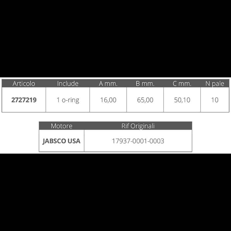 GIRANTE ORIGINALE JABSCO 17937 - 2727219 - JABSCO