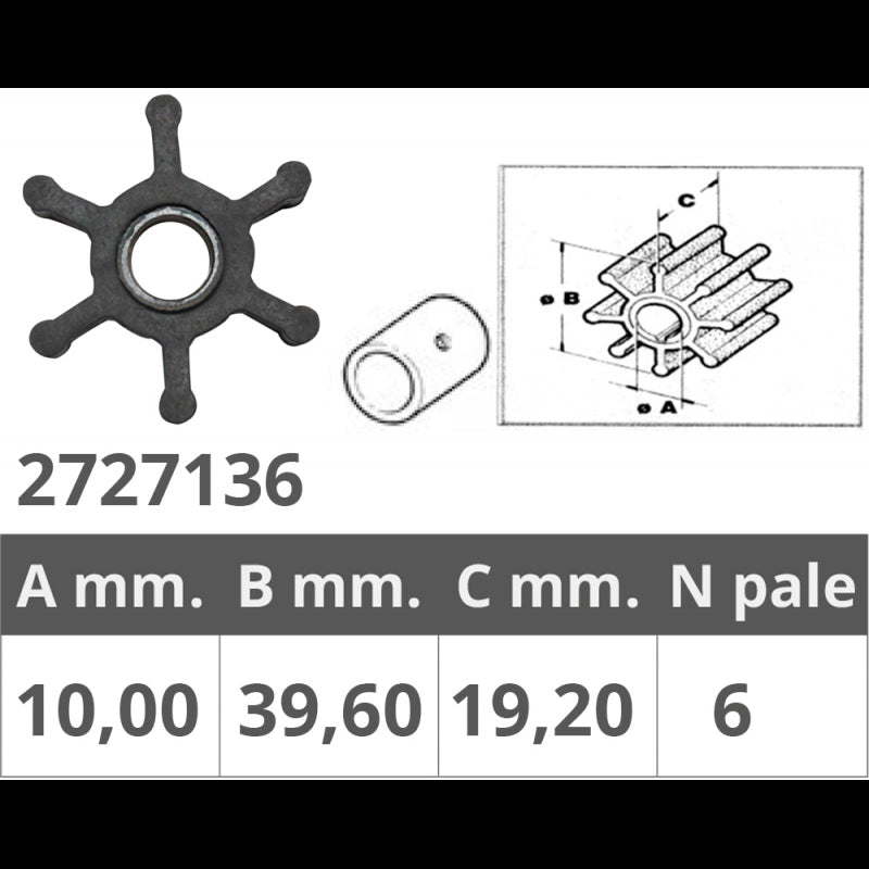GIRANTE POMPE SOLE' 321.11.008 - 2727136 - FINNORD