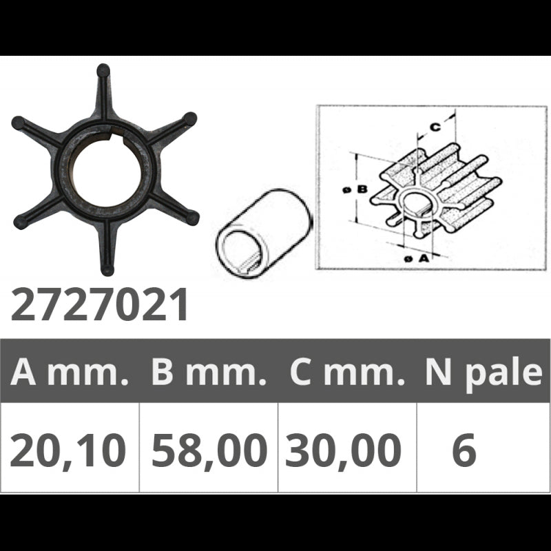 GIRANTE YAMAHA 2T 75-85-90 HP - 2727021 - FINNORD