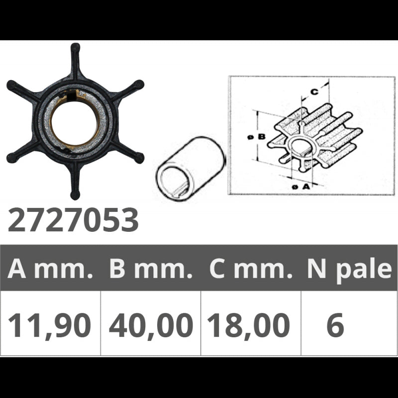 GIRANTE YAMAHA 2T 6-8 HP - 2727053 - FINNORD