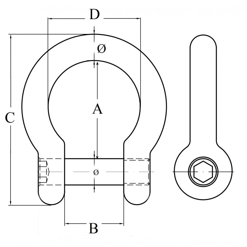 GRILLO INOX A CETRA Ø MM.10 - 0404430 - FORNITURE NAUTICHE ITALIANE