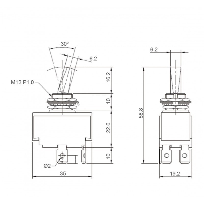 INTERRUTTORE ILLUMINATO ON-OFF - 3939046 - MARINE TOWN
