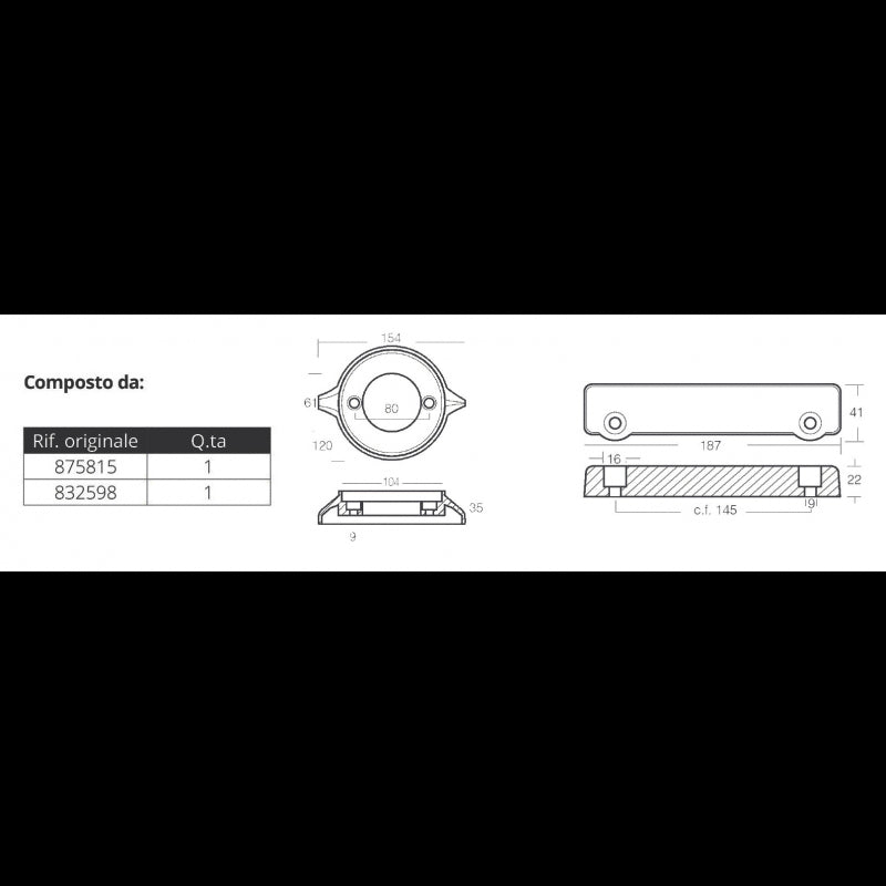 KIT ALLUMINIO VOLVO 280 - 2640133 - TECNOSEAL