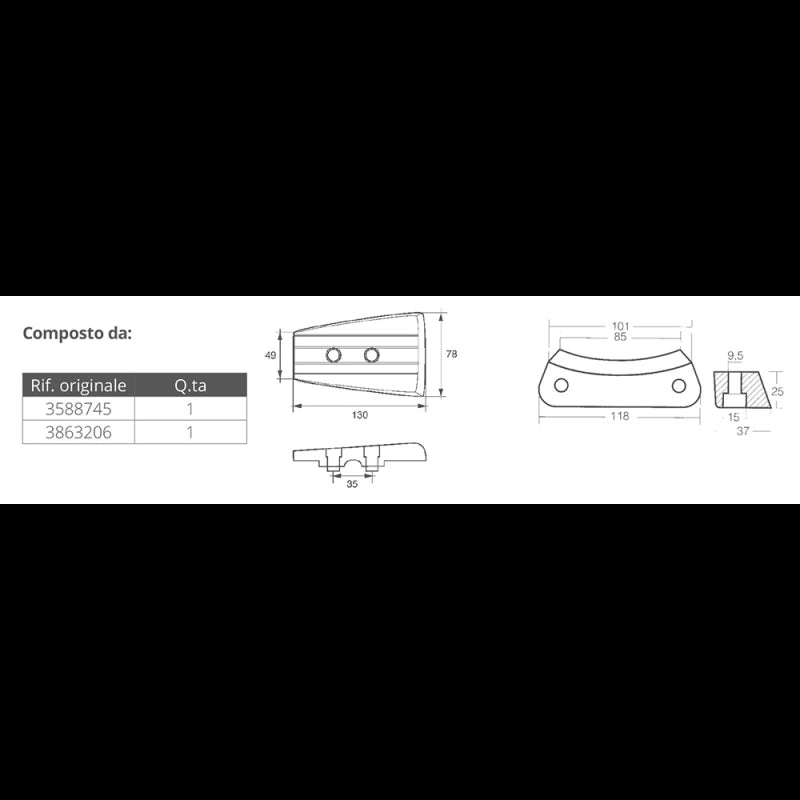 KIT ALLUMINIO VOLVO DPH - 2640132 - TECNOSEAL