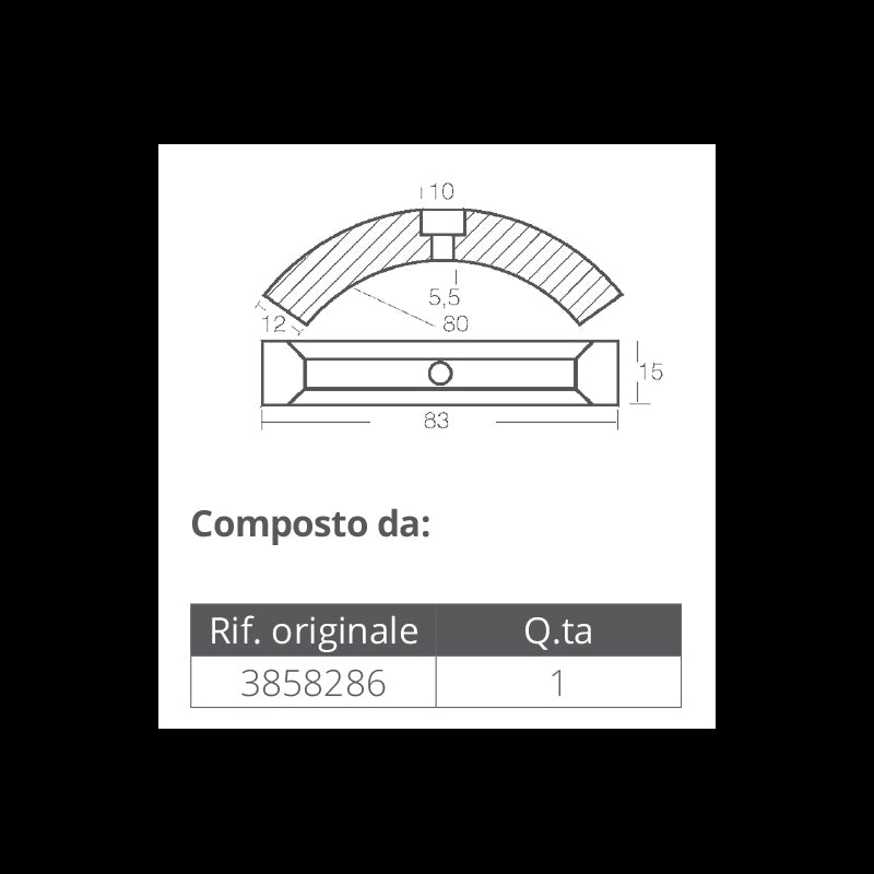 KIT ALLUMINIO VOLVO ELICA 3 PALE - 2640130 - TECNOSEAL