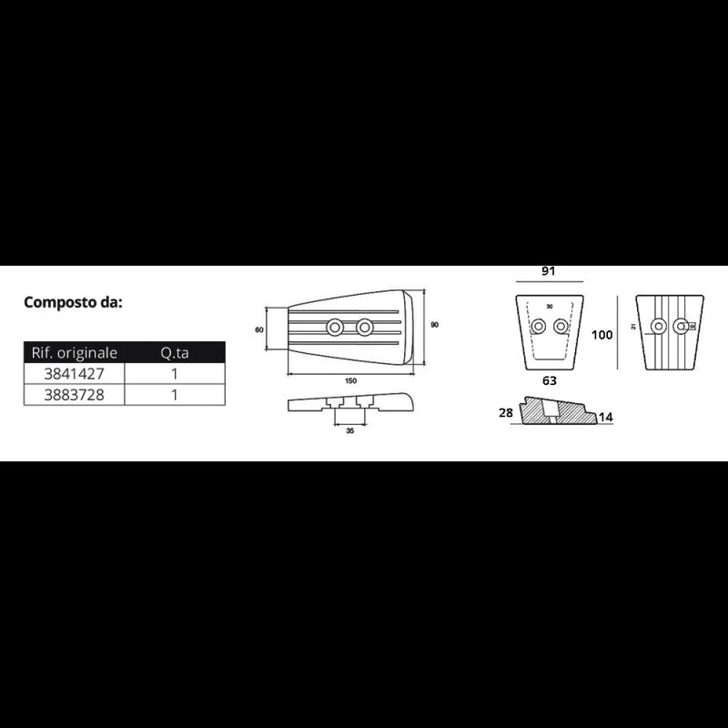 KIT ALLUMINIO VOLVO SX-A/DPS - 2640131 - TECNOSEAL