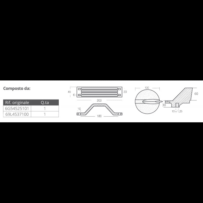 KIT ALLUMINIO YAMAHA 200-300 HP - 2640023 - TECNOSEAL