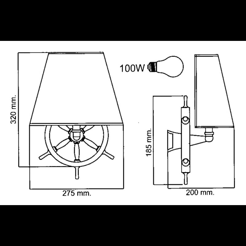 LAMPADA CON TIMONE - 4002233 - FORESTI