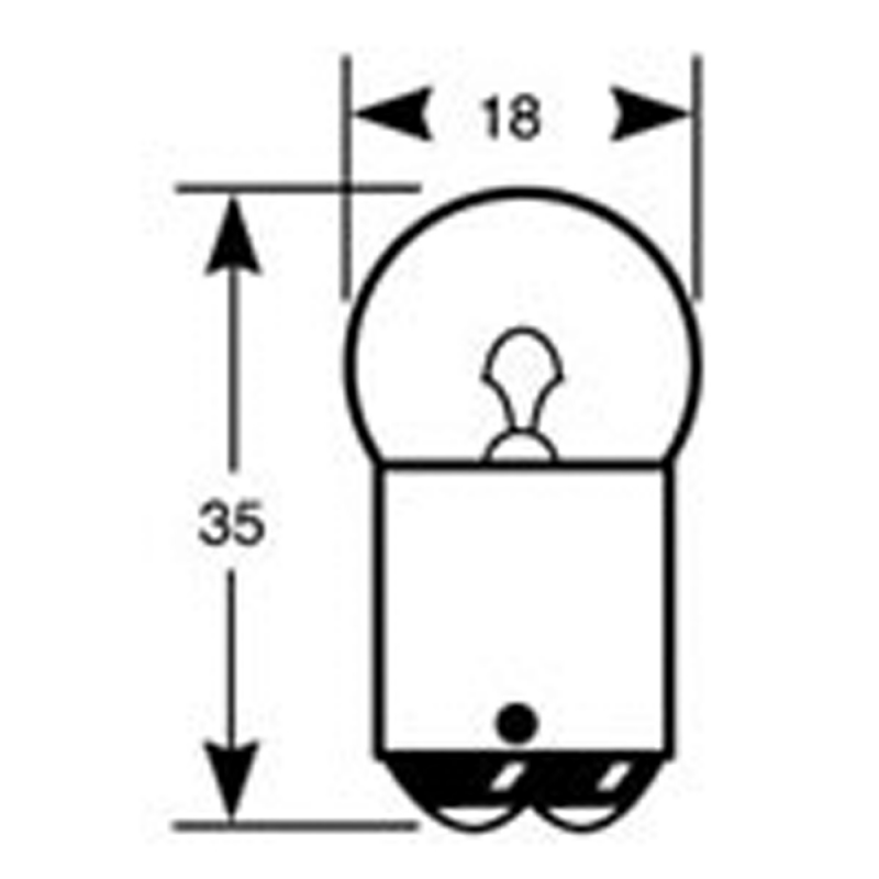 LAMPADINA BA 15d SVAN A DUE POLI — SKU 4040901 — immagine 2