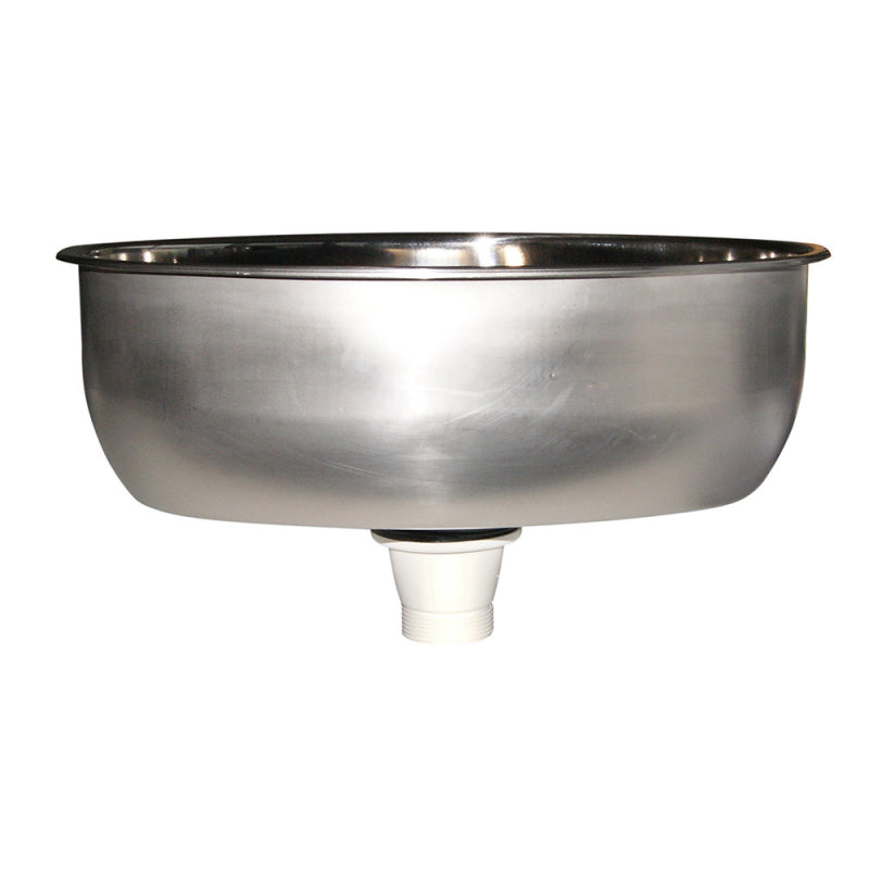 LAVELLO INOX OVALE MM.385X265x135 - 2424104 - FORNITURE NAUTICHE ITALIANE