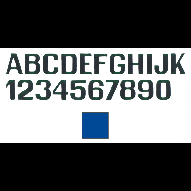 LETTERE E NUMERI AZZURRO MM.100 - 5959017X - INTERNATIONAL LETTERFIX