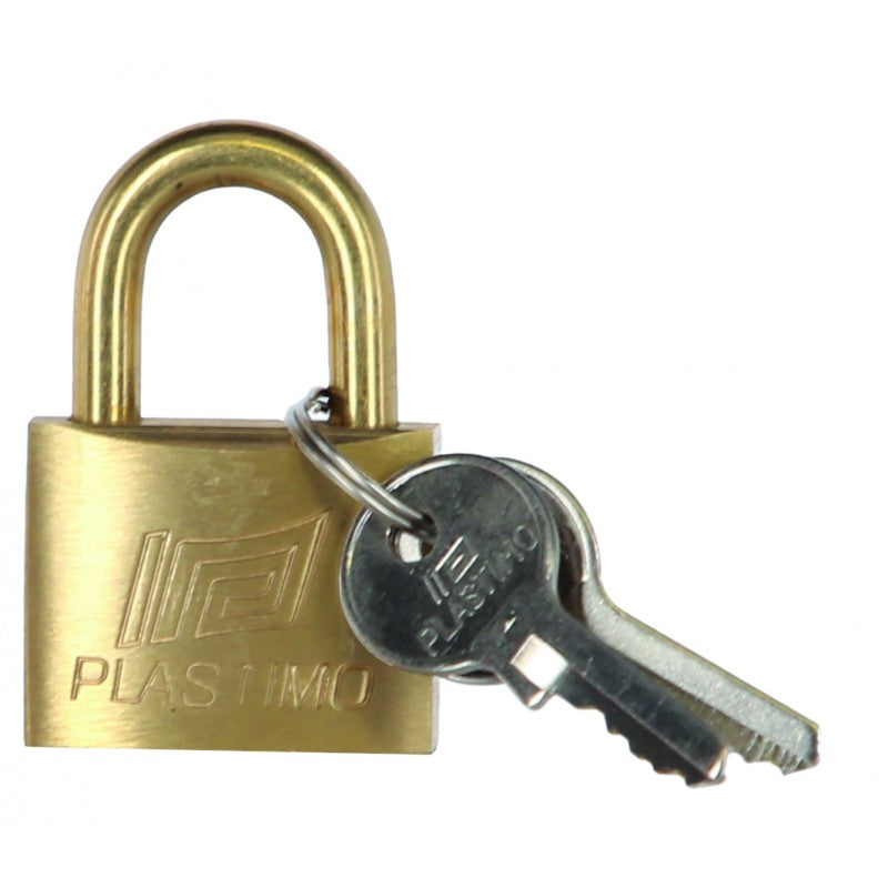 LUCCHETTO OTTONE ARCO CORTO MM.40 - P002408 - PLASTIMO