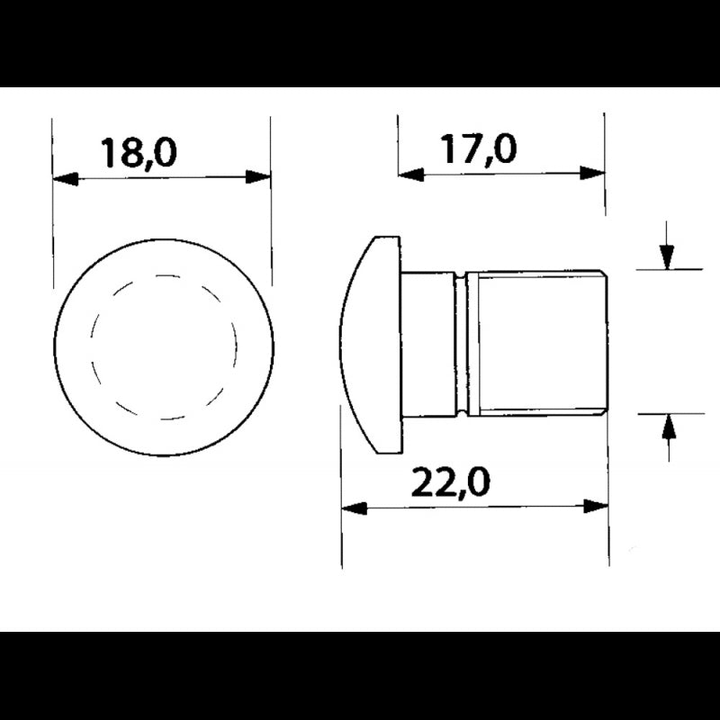 LED BLU 12 VOLTS - 4000301 - BINDING UNION