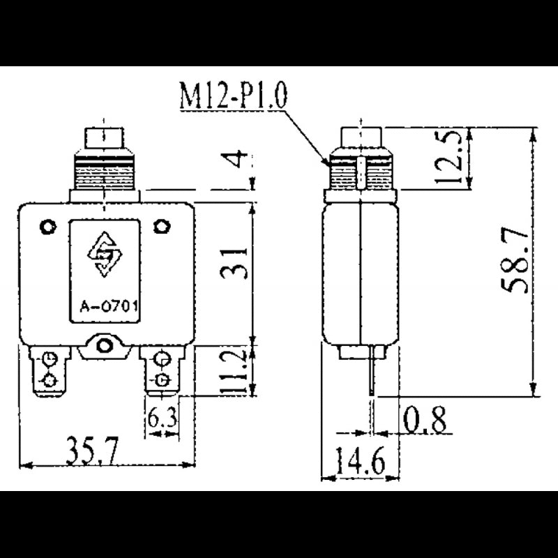 DISGIUNTORE 16 AMP. - 3900415 - FORNITURE NAUTICHE ITALIANE