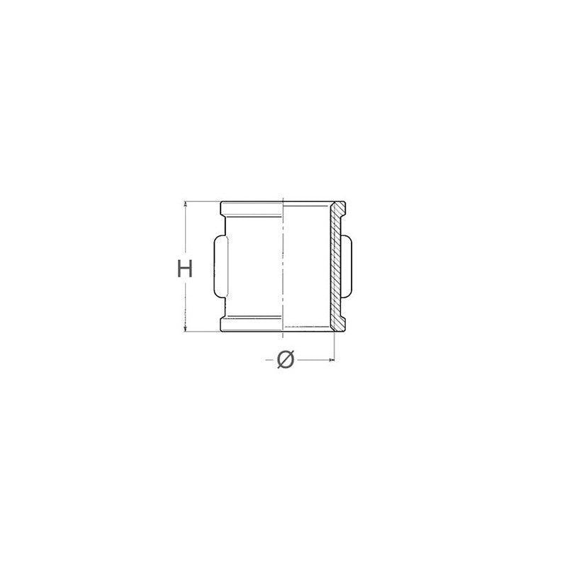 MANICOTTO IN BRONZO FILETTO DS — SKU 1820131 — immagine 2