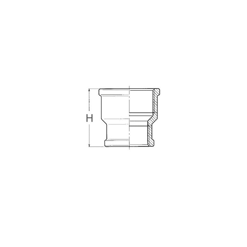 MANICOTTO RIDOTTO F-F IN BRONZO — SKU 1820182 — immagine 2