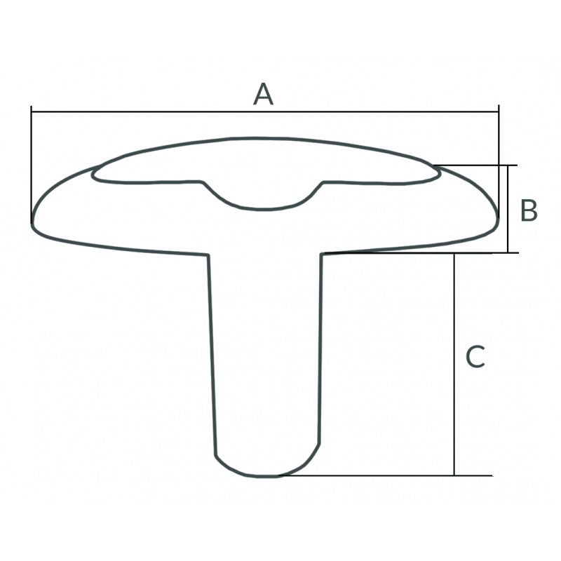BITTA A SCOMPARSA IN ACCIAIO INOX - 4645110 - FORNITURE NAUTICHE ITALIANE
