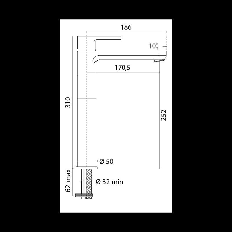 MISCELATORE ALTO LAVABO ARENA - 2424312 - FORESTI