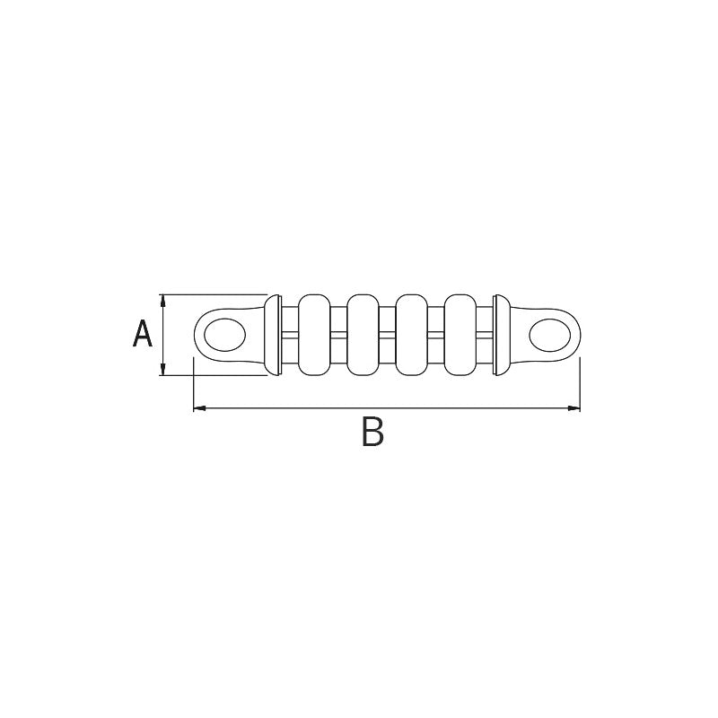 MOLLA ORMEGGIO INOX SILENZIATA — SKU 0203006 — immagine 2