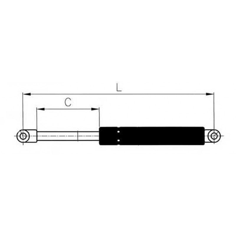 MOLLA A GAS INOX MM.700 - 4848076 - UFLEX