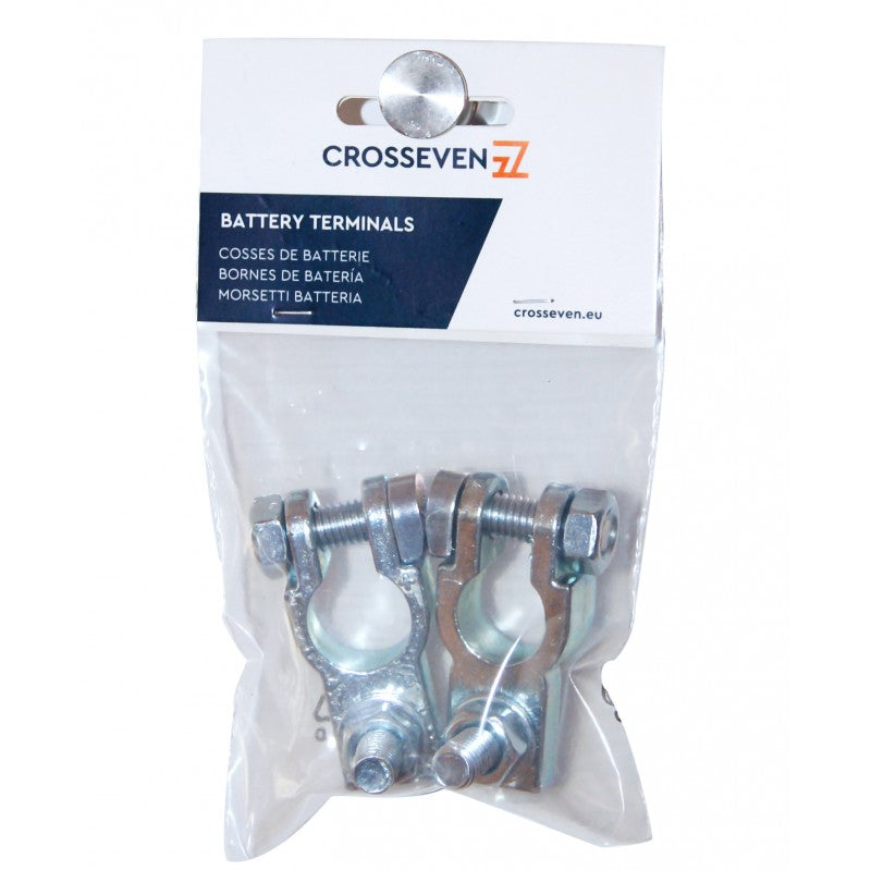 MORSETTO BATTERIA ZINCATO DADO M8+ - P206116 - CROSSEVEN