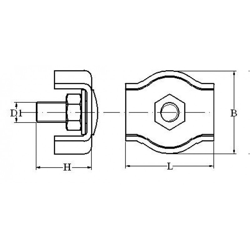 MORSETTO INOX 316 Ø MM.5 - 0606190 - FORNITURE NAUTICHE ITALIANE