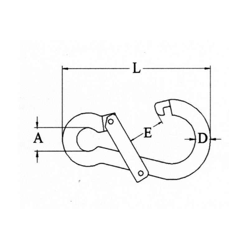 MOSCHETTONE APERTURA TRASVERSALE INOX 316 — SKU 0606658 — immagine 2
