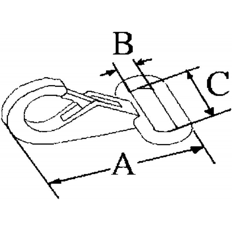 MOSCHETTONE INOX 316 - 0606650 - FORNITURE NAUTICHE ITALIANE
