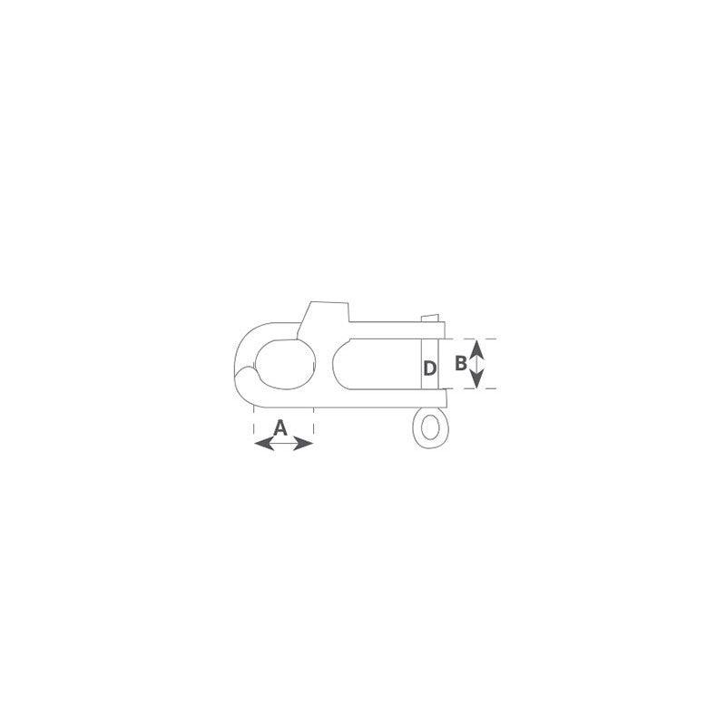 MOSCHETTONE SCI NAUTICO - 6060231 - FORNITURE NAUTICHE ITALIANE