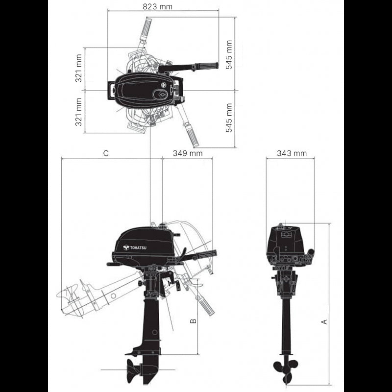 MOTORE FUORIBORDO MFS4S - 2727972 - FORNITURE NAUTICHE ITALIANE