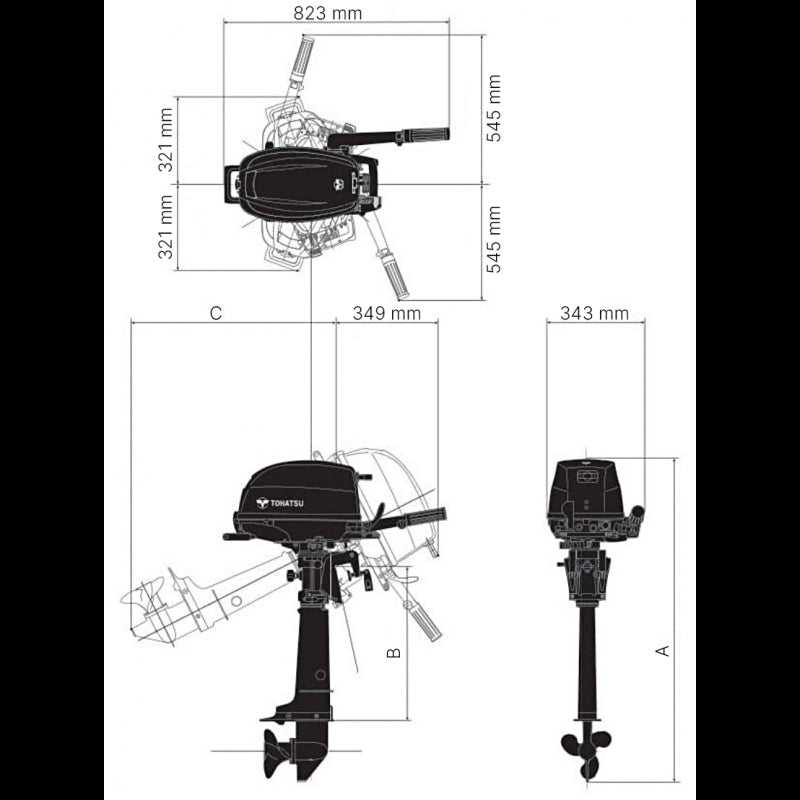 MOTORE FUORIBORDO MFS6S - 2727973 - FORNITURE NAUTICHE ITALIANE