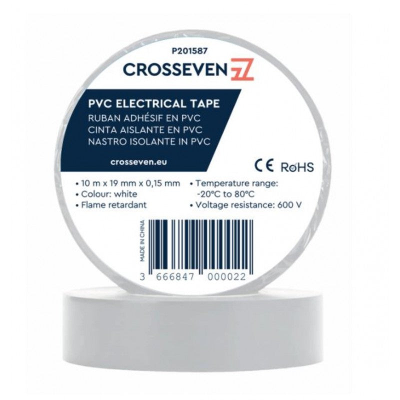 NASTRO ISOLANTE BIANCO - P201587 - CROSSEVEN 5 pz