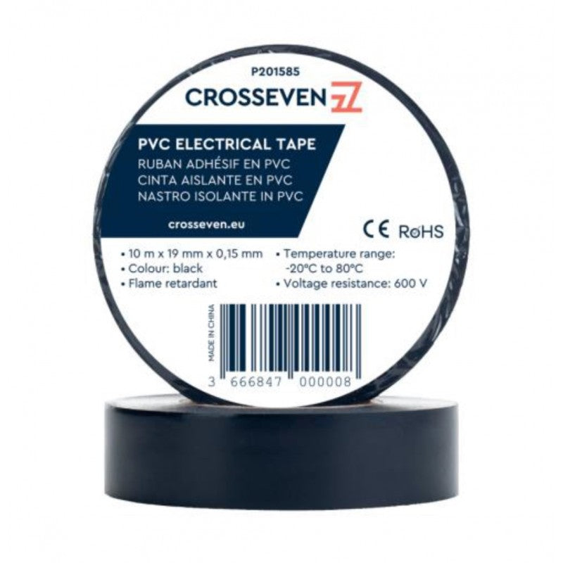 NASTRO ISOLANTE NERO - P201585 - CROSSEVEN 5 pz