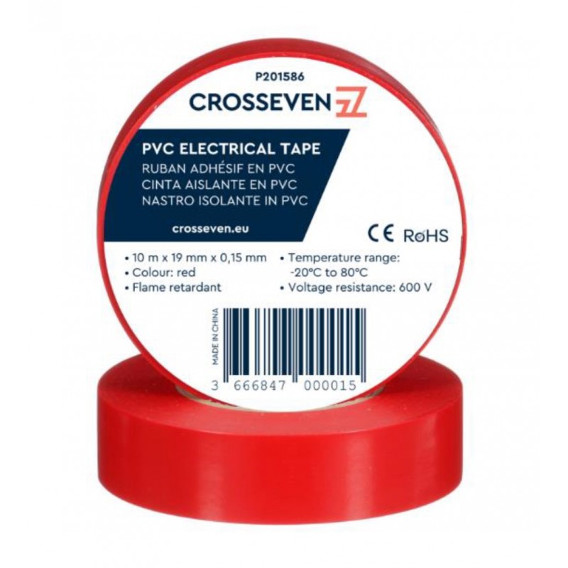NASTRO ISOLANTE ROSSO - P201586 - CROSSEVEN 5 pz