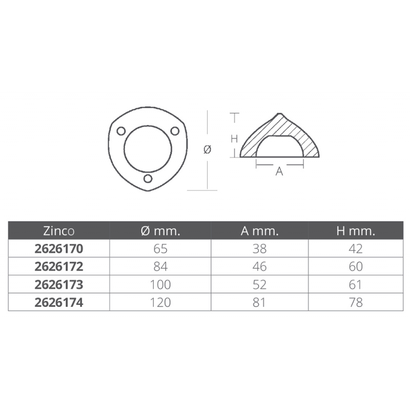 OGIVA TIPO MAX PROP A 3 FORI — SKU 2626170 — immagine 2