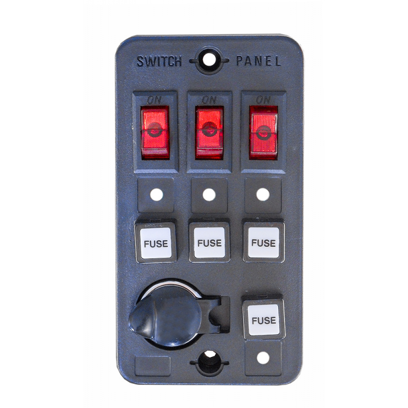 PANNELLO ELETTRICO 3 INTERRUTTORI - 3939213 - FORNITURE NAUTICHE ITALIANE