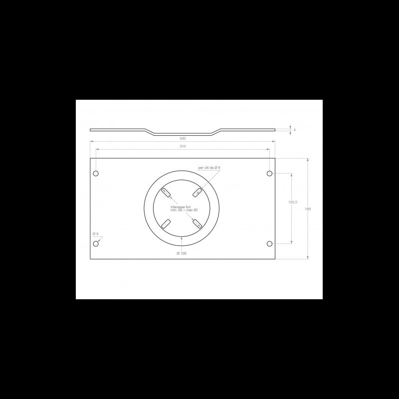 PIANO APPOGGIO MM.330X180 - 6363101 - BARKA