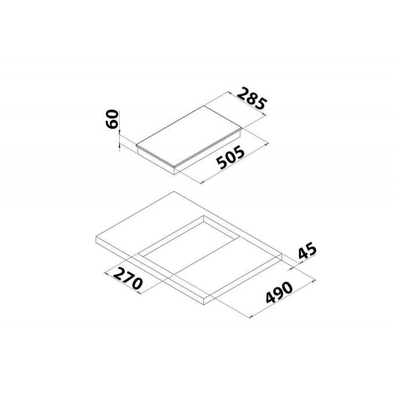 PIANO COTTURA IN VETROCERAMICA - 2401356 - FORNITURE NAUTICHE ITALIANE