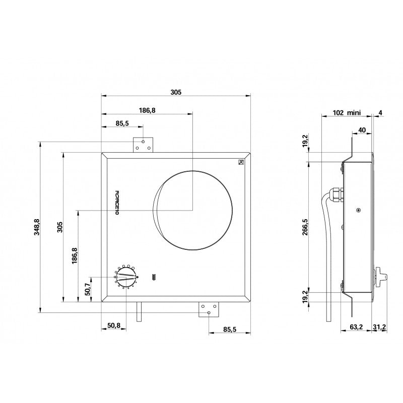 PIANO COTTURA INFINITE 1 FUOCO — SKU 2402520 — immagine 2