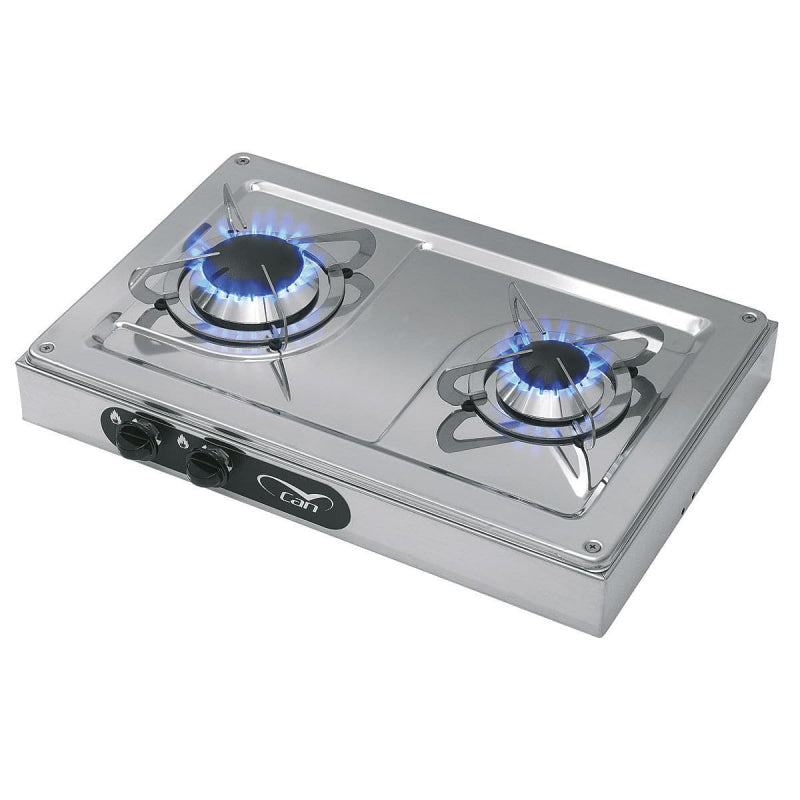 FORNELLO INOX 2 FUOCHI - 2424002 - FORNITURE NAUTICHE ITALIANE