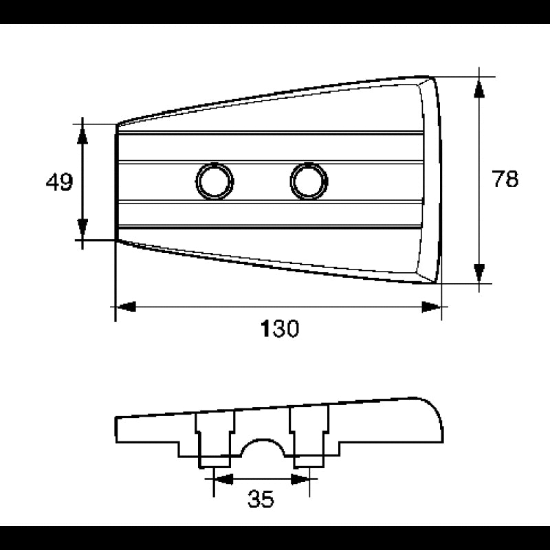 PIASTRA VOLVO SX DPH/DPR IN ZINCO - 2626534 - ENRICO POLIPODIO