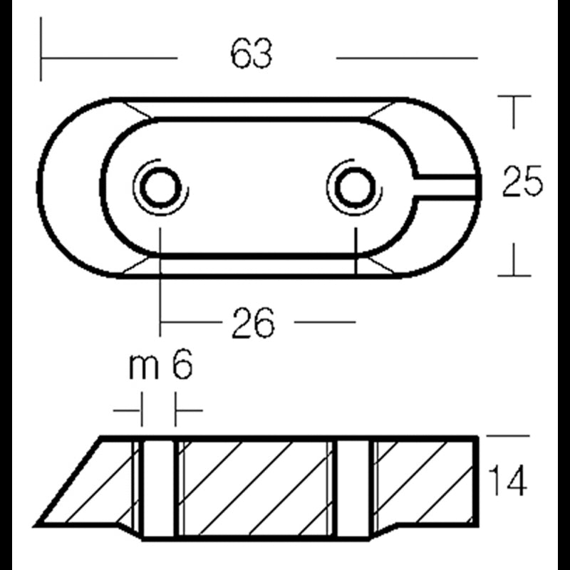 PIASTRINA 80-300HP IN ALLUMINIO - 2626418A - ENRICO POLIPODIO